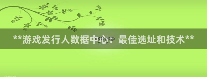 新航娱乐公司旗下艺人有哪些：**游戏发行人数据中心：最佳选址和技术**