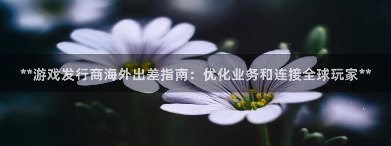 新航娱乐倒闭了吗知乎全文：**游戏发行商海外出差指南：优化业务和连接全球玩家**